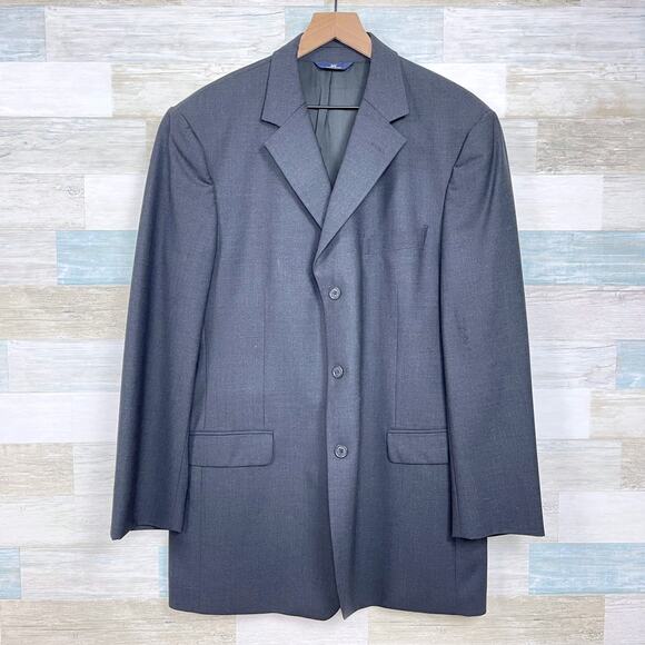 Brooks Brothers 346 Stretch Wool Suit Gray 3 Button Mens 41L Jacket 36R Pants - Picture 2 of 15